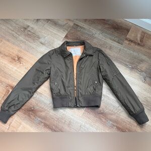 Vince Olive Bomber Jacket